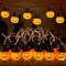 Halloween Pumpkin String Lights – 20 LED, 9.8FT, 8 Modes, Battery Operated, Waterproof, Indoor/Outdoor Halloween Decorations